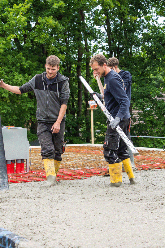 Rohbau eines Einfamilienhauses in Ostfriesland durch Toben Bauunternehmen